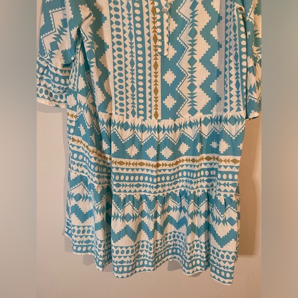 Made in Italy 100% Cotton Dress 🩵 🤍 - Picture 5 of 9